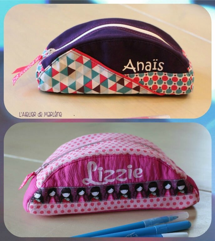 collage trousse fille