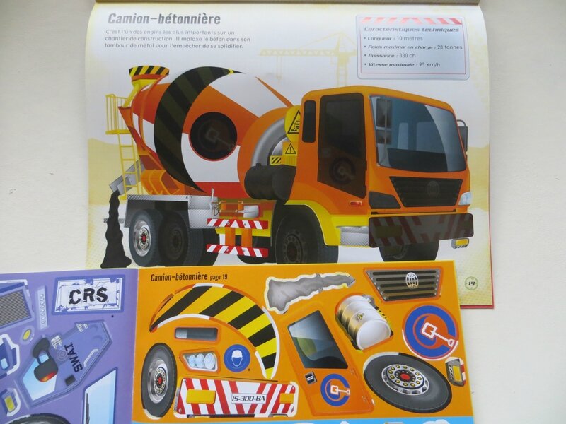 Construis tes camions avec des autocollants
