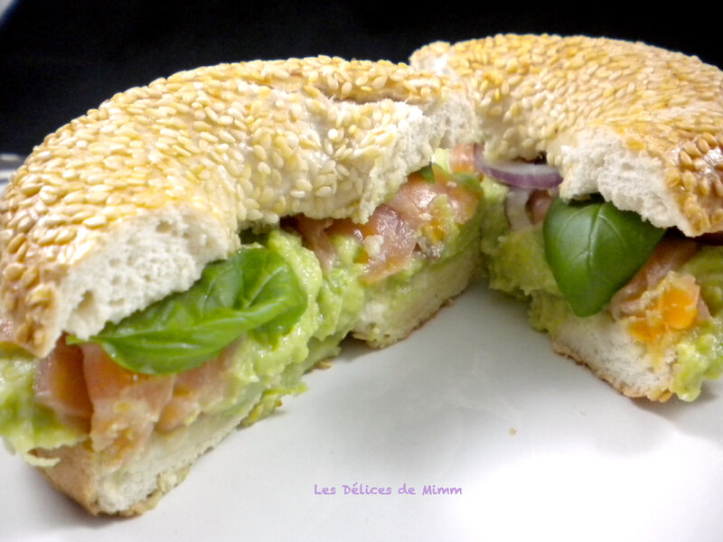 Bagels à l’avocat et au saumon fumé 5