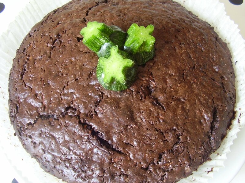 gâteau au chocolat et aux courgettes 001