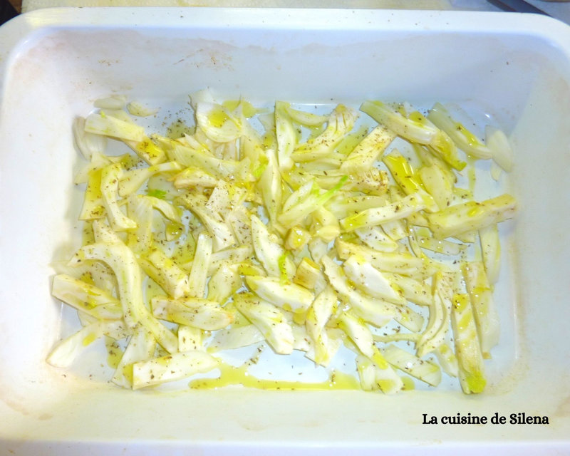 Bar au four et fenouil