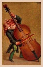 Chromo Musicien Contrebasse 1b