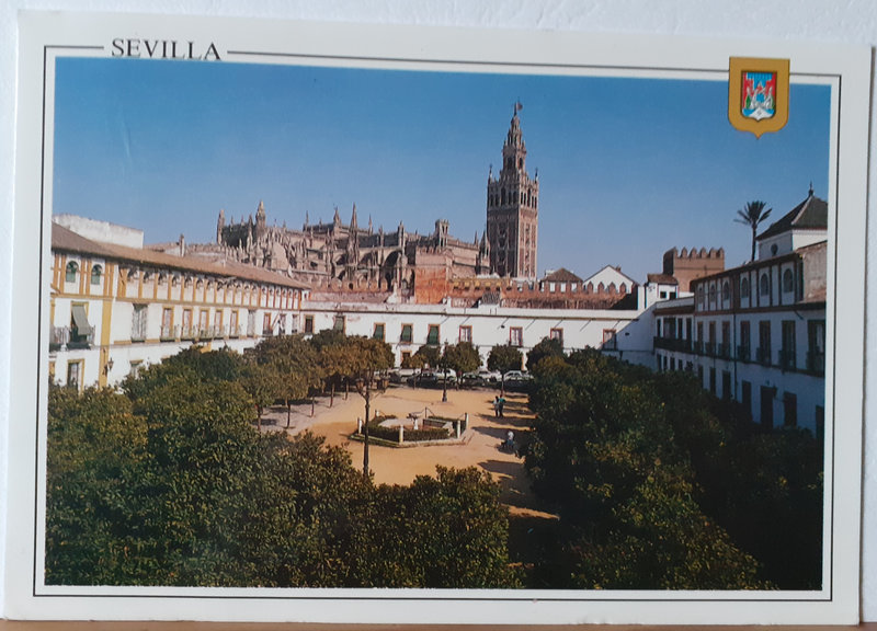 Cathédrale Patio Banderas Séville - écrite et timbrée 1993
