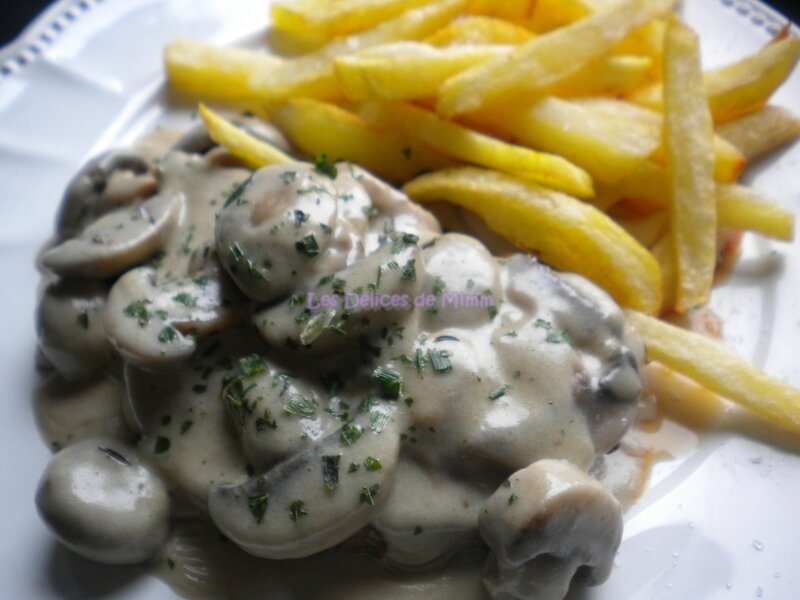 Steak aux champignons 3