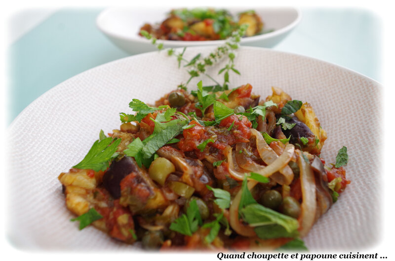 caponata à la menthe et au persil-0178