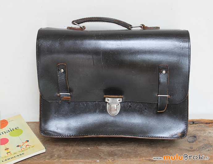 Cartable ancien cuir 2025