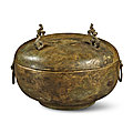 A bronze vessel and cover (Dui), <b>Eastern</b> <b>Zhou</b> <b>dynasty</b>, Warring States period