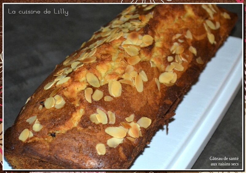 gâteau de santé aux raisins