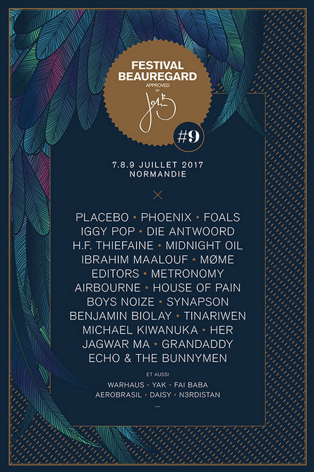 festival Beauregard Hérouville Saint Clair juillet 2017 visuel affiche