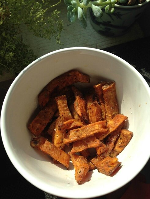 frites de patate douce