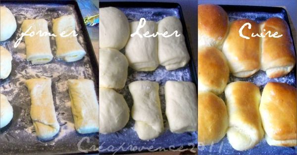 bread house roll collage