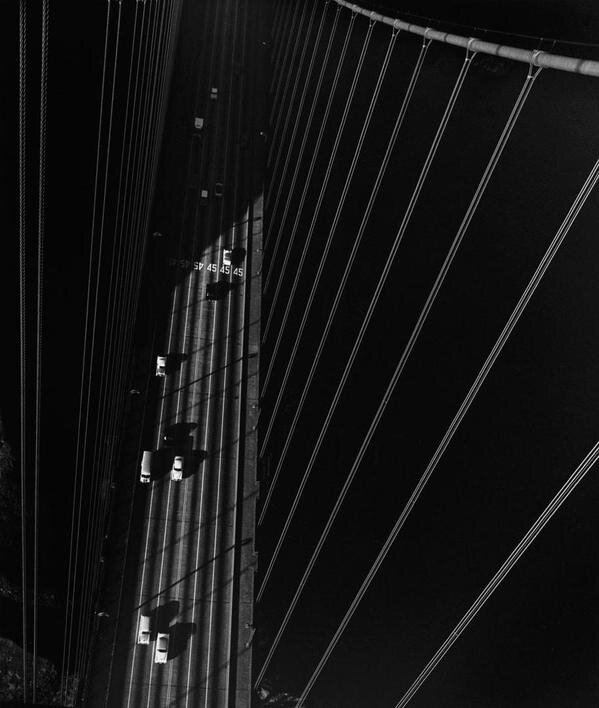 From the North Tower of the Golden Gate Bridge, San Francisco, 1947 by John Gutmann