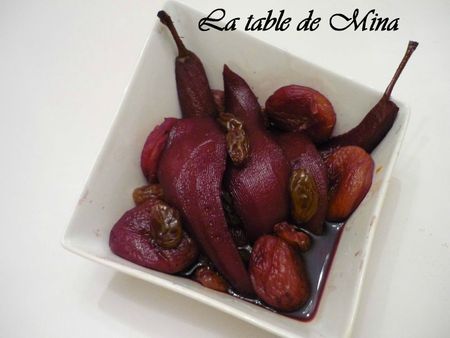recettes Poires pochées, sirop de vin rouge au rooibos n°25