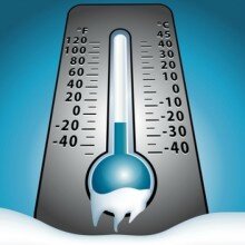 plan grand froid Manche thermomètre