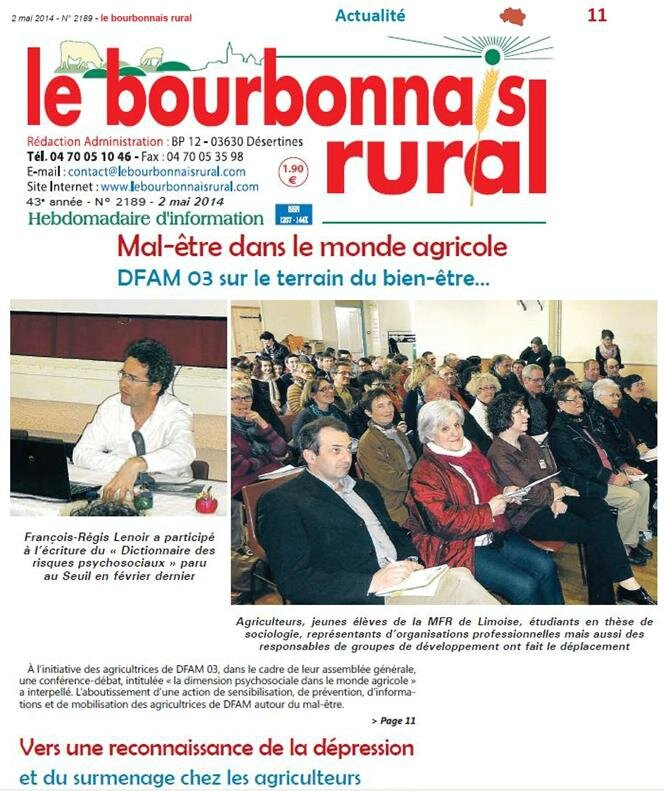 Bourbonnais Rural 2 mai 2014 page 1 et 11
