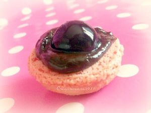 Macarons chocolat noir et cerises amarena recettes Macarons chocolat noir et cerises amarena