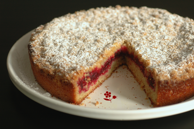 Gâteau crumble vanille-canneberges_2
