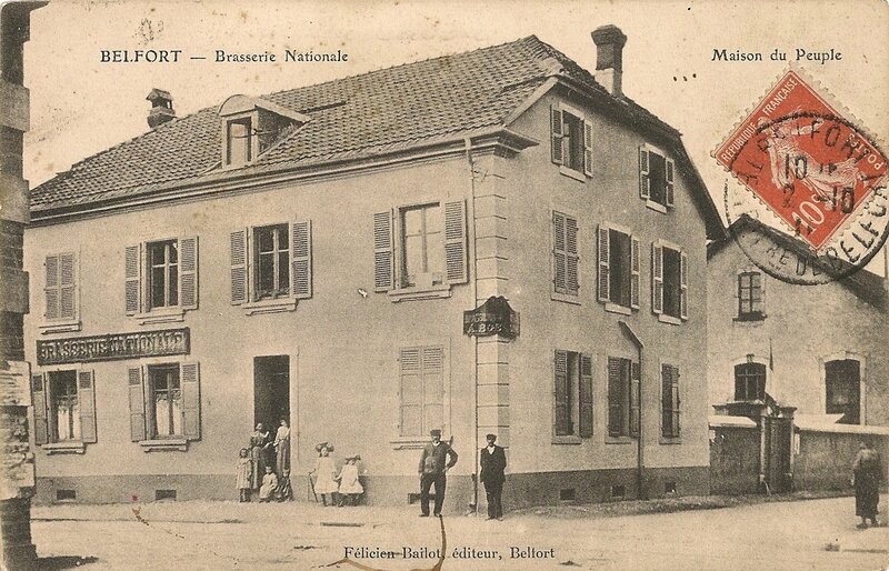 Belfort 1911 CPA Maison 126 fbg Vosges