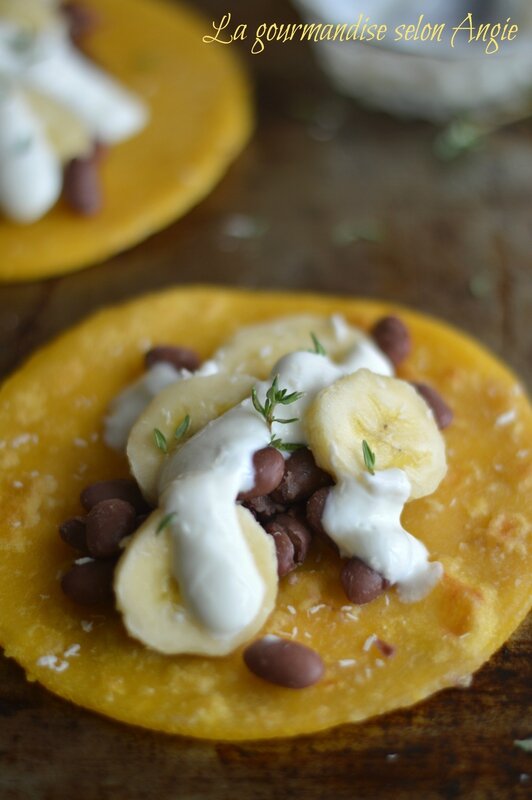 tacos sucrés banane haricots rouges