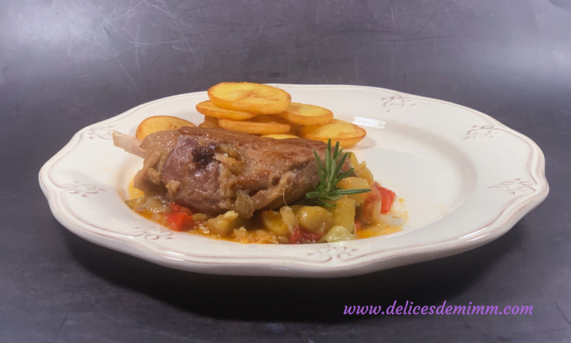 Cuisse de canard confit aux légumes du soleil 4