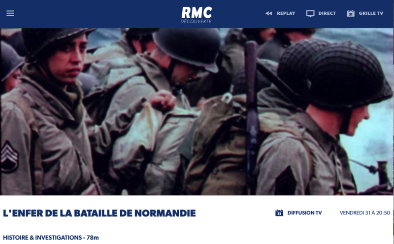 bataille de Normandie_enfer_film_documentaire_TV_RMC Découverte_Dominique Forget_Guilain Depardieu_Thibaut Martin_2019_D-Day