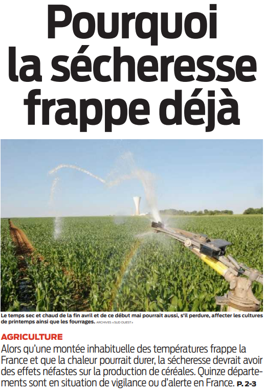 2022 05 11 SO Pourquoi la sécheresse frappe déjà