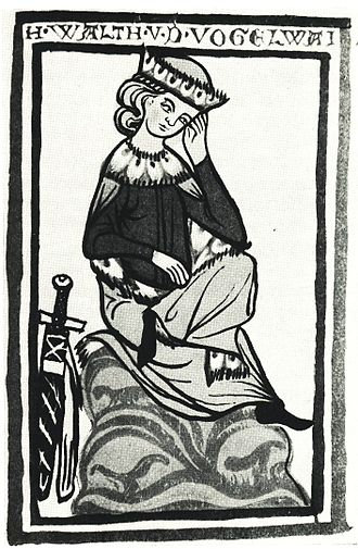 330px-Walther_von_der_Vogelweide_Weingartner_Handschrift[1]