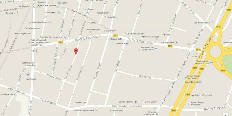 Agen incendie en centre-ville