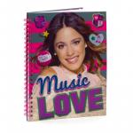 Cahier Violetta / Disney Store / Prix indicatif : 8€