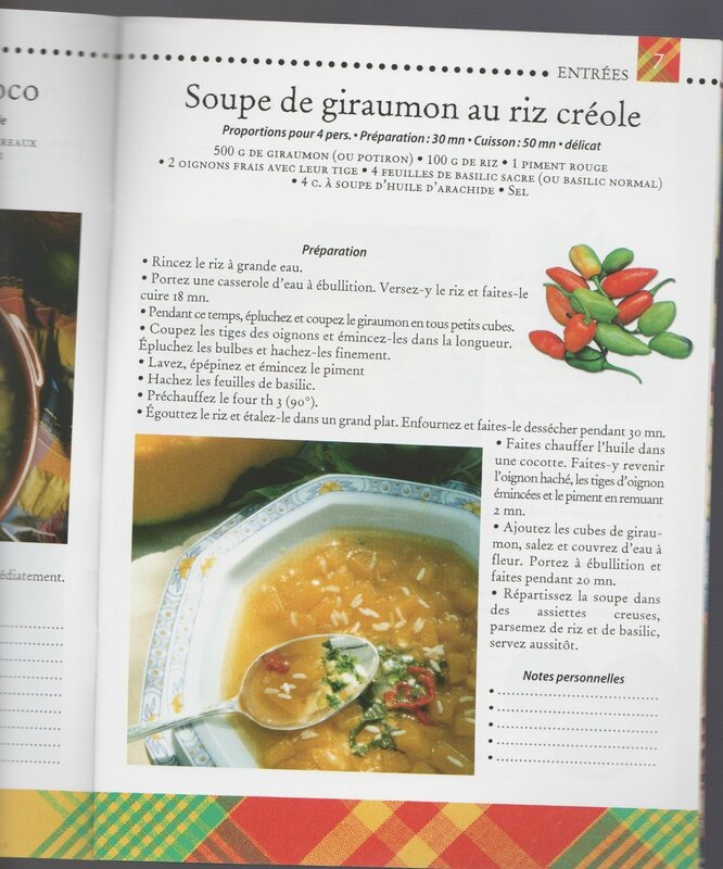 Image (7)cuisine soupe de giraumon au riz créole