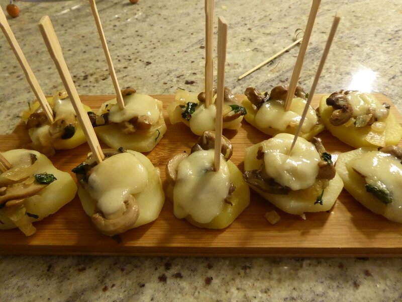 mini bouchées pommes de terre comté