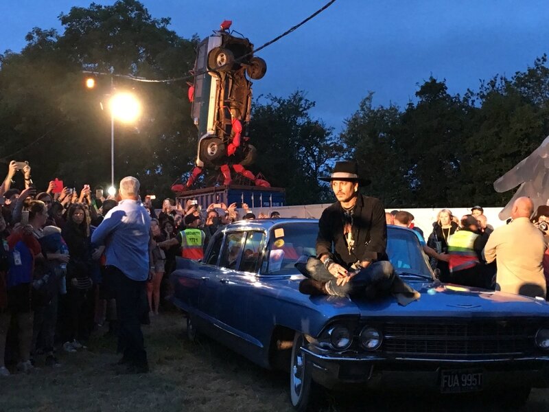 Francois Groualle Johnny Depp festival Glastonbury 2017