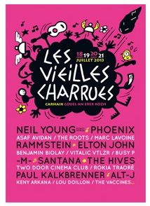 affiche 2013 festival les Vieilles Charrues Carhaix