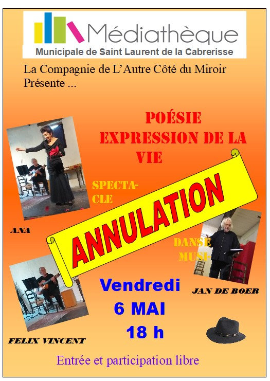 annulation spectacle