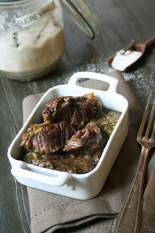 Mijoté de boeuf au sucre vanillé - Passion culinaire