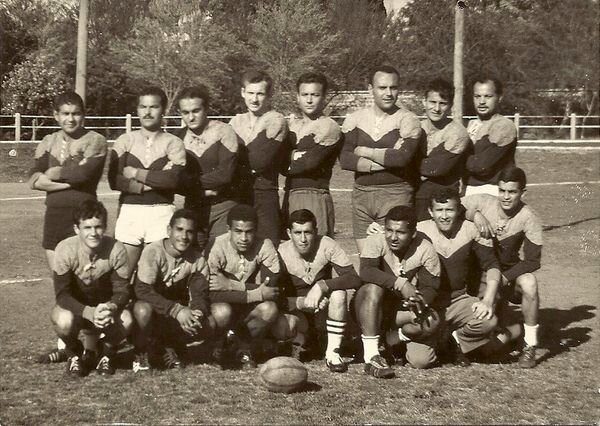 Equipe seniors de l'ASAM rugby saison 1964&1965