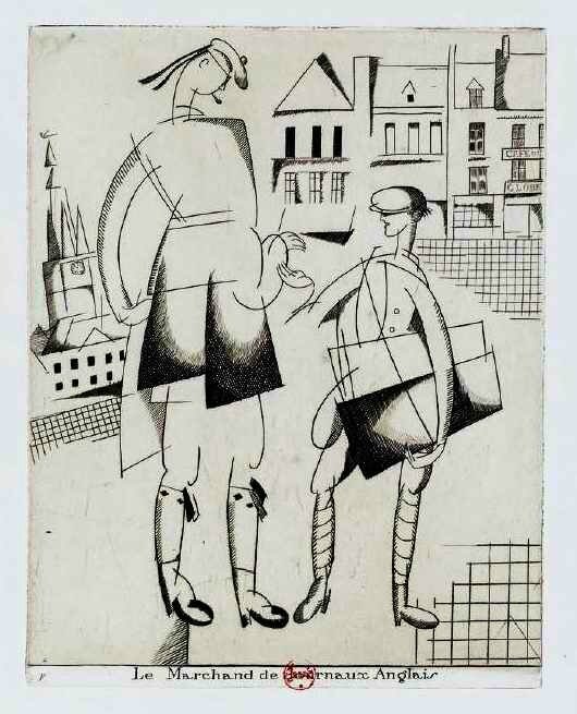 Laboureur marchand de journaux