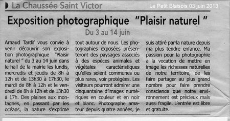 Article Expo Petit Blaisois 2