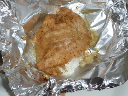 Papillotes de poulet au chévre frais recettes plats Repas de poulet à loriental en papillote