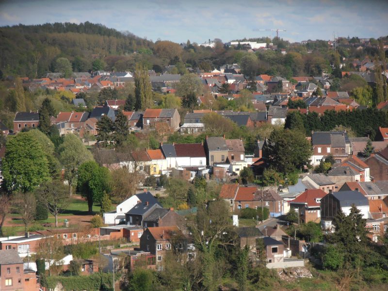 74  - Terril du 6 - Hornu-Wasmes - panorama