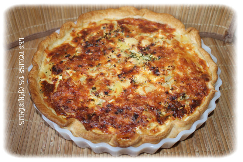 Quiche bacon féta pdt 6