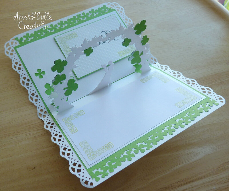 Carte mariage irlandais - ouverte