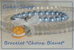 Bracelet choux bleuet1