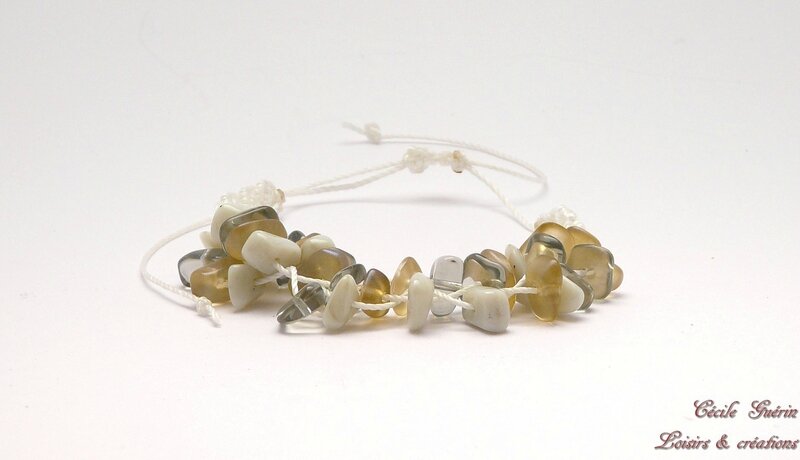 Bracelet pour chemisier beige - blog