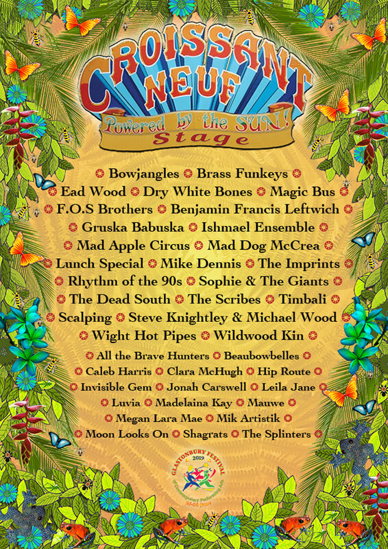 Glastonbury_festival_2019_Croissant Neuf_Croissant Neuf stage_line-up_programmation_poster_affiche