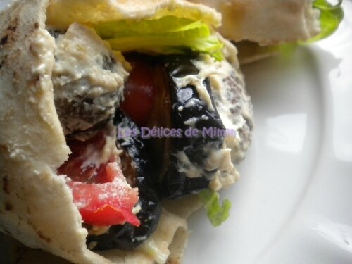 Sandwich libanais (falafels, houmous, aubergines,…) 2