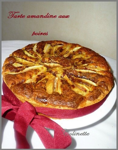 tarte aux poires amandine chocolat de 750 gr