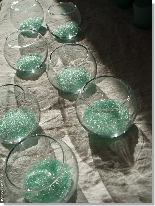 Décorations d'un Noël vert et de verre