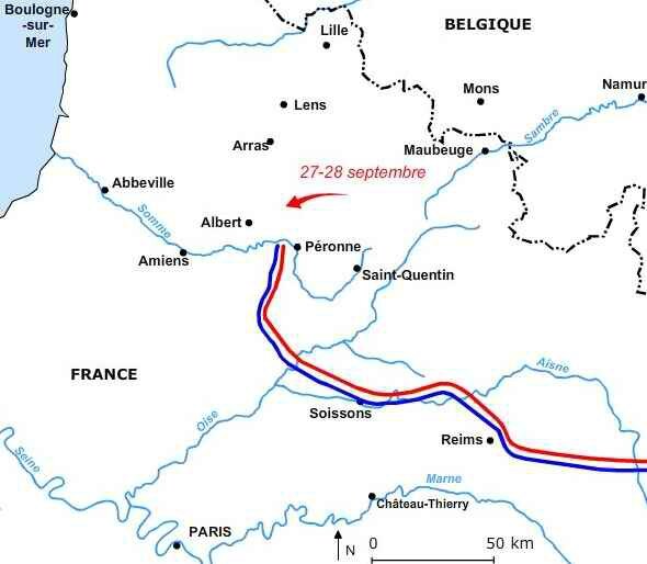 Course à la mer 27 sept 1914