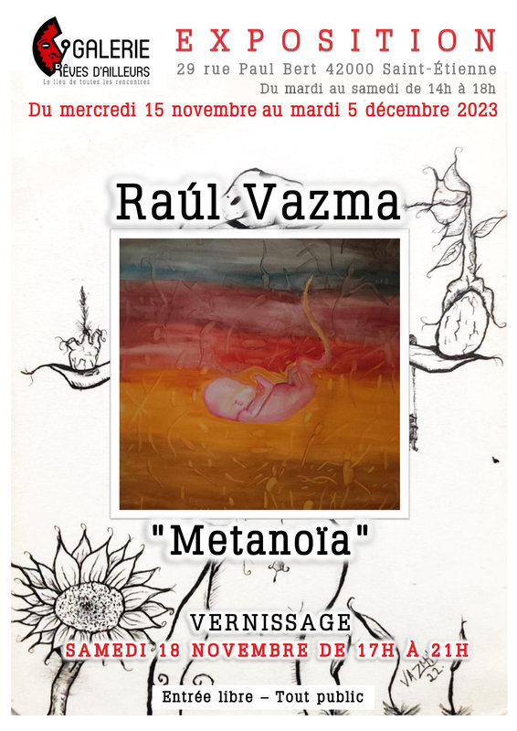 Affiche A3 Raul Vazma expo 2023